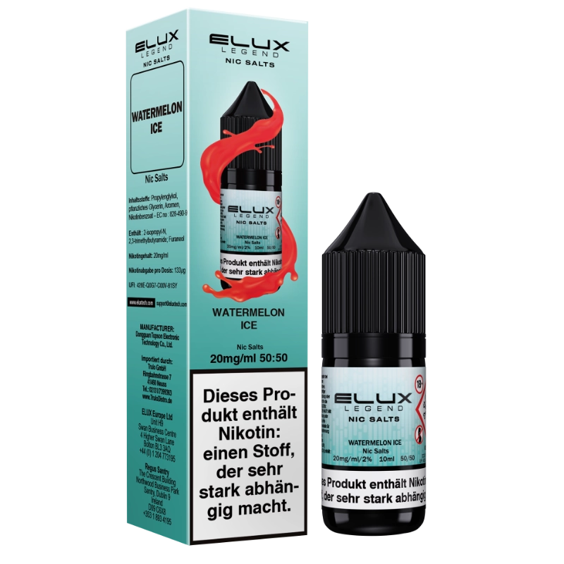 Elux Nic Salts 10ml - Watermelon Ice 20mg